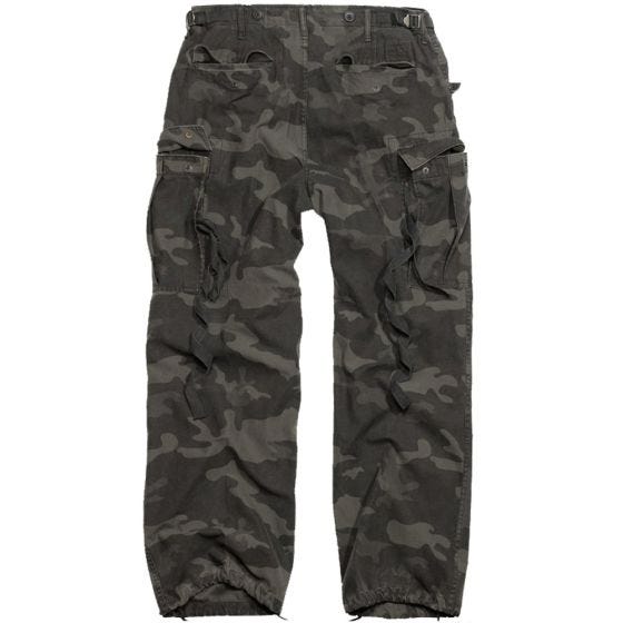 Surplus Vintage Fatigues Broek - Black Camo