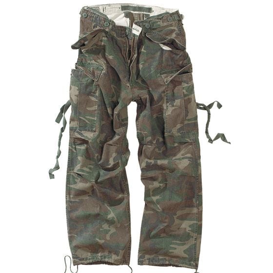 Surplus Vintage Fatigues Broek - Woodland