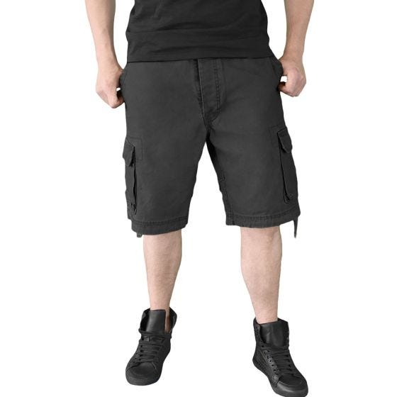 Surplus Vintage Short - Gebleekt Zwart
