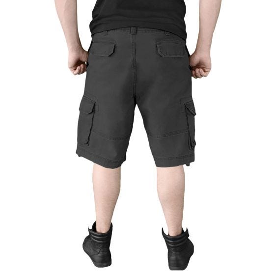 Surplus Vintage Short - Gebleekt Zwart