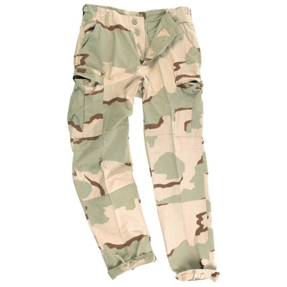 Teesar BDU Broek Ripstop - Prewashed 3-Colour Desert