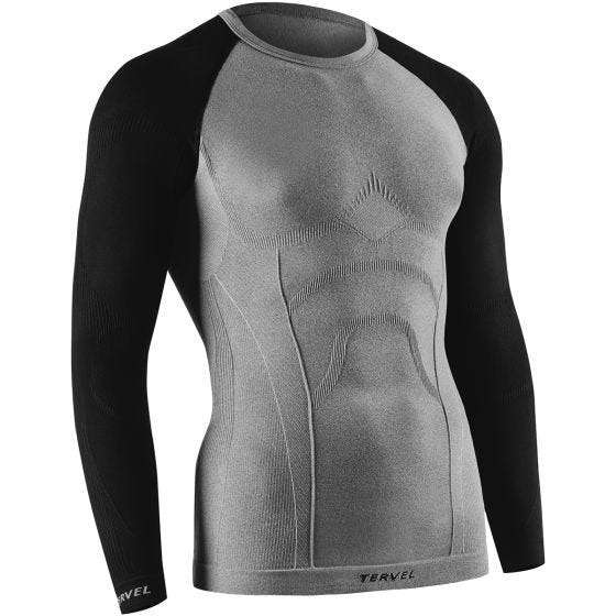 Tervel Comfortline Overhemd met Lange Mouwen - Melange/Zwart