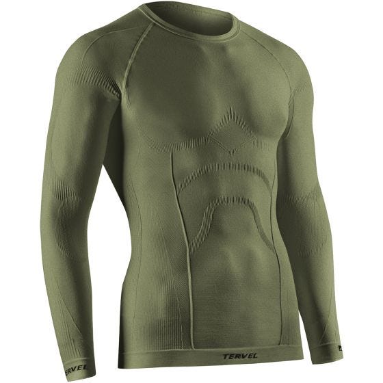 Tervel Comfortline Overhemd met Lange Mouwen - Military