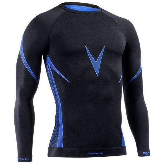 Tervel Optiline Overhemd met Lange Mouwen - Zwart/Blauw