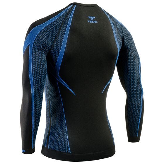 Tervel Optiline Overhemd met Lange Mouwen - Zwart/Blauw