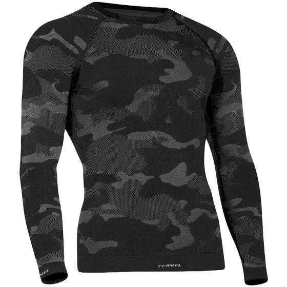 Tervel Optiline Tactical Overhemd met Lange Mouwen - Zwart/Grijs