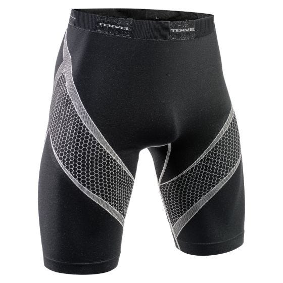 Tervel Optiline Hardloopshorts - Zwart/Lichtgrijs