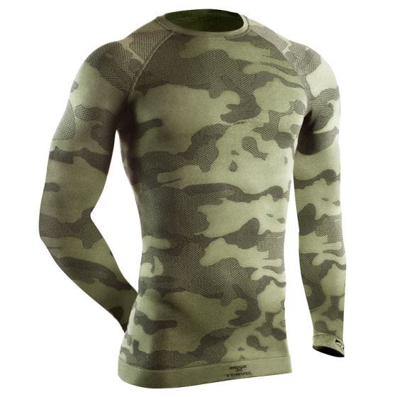 Tervel Optiline Tactical Overhemd met Lange Mouwen - Military/Grijs