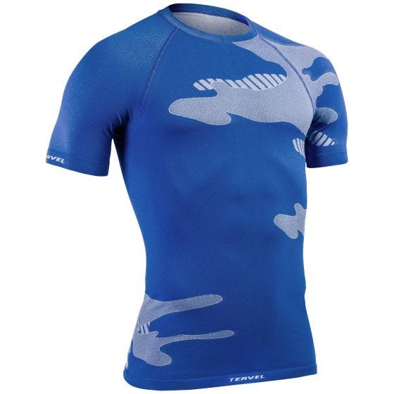 Tervel Optiline Light Overhemd met Korte Mouwen - Blauw/Wit