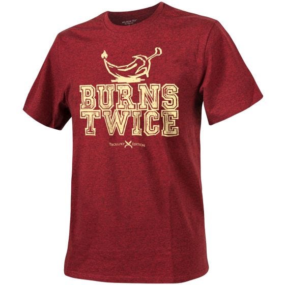 Helikon Trollsky Burns Twice T-shirt - Melange Red
