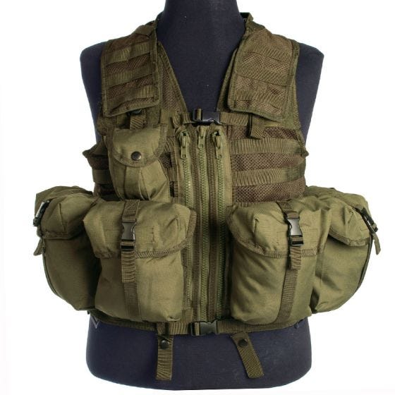 Mil-Tec Modular System Tactisch Vest - Olijf