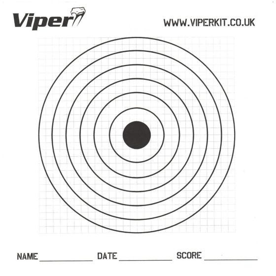 Viper Pro Papieren Doelwitten 17 cm Verpakking met 100 Stuks
