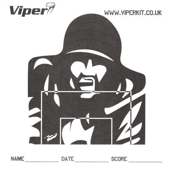 Viper Pro Papieren Doelwitten 17 cm Verpakking met 100 Stuks