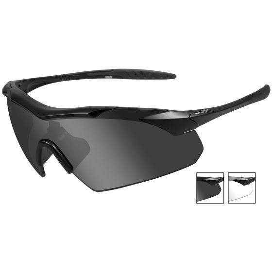 Wiley X WX Vapor Standaard brillen - Smoke Grey + Helder Glazen / Matte Black Montuur