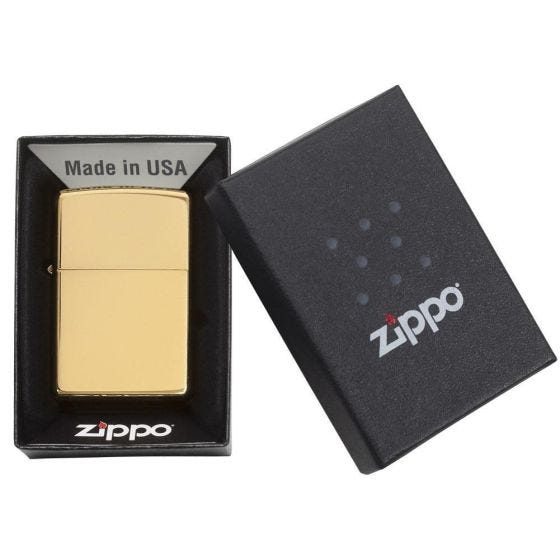 Zippo High Polish Brass Aansteker - High Polish Brass